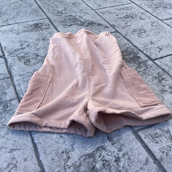 Lunya Terry Cotton Romper Tan XS/S - Picture 4 of 14